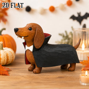 Halloween Dachshund Decor Indoor, Trick or Treat Dachshund Wooden Block, Spooky Halloween Wooden Block, Witch, Pumpkin, Vampire, Skeleton 1189ceab-447b-4aa6-b012-9209b57dcc34-6.jpg
