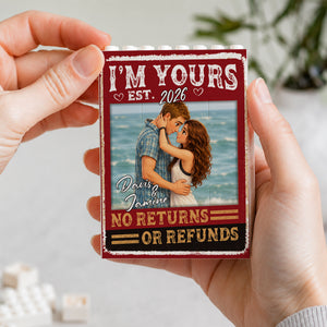 Custom Photo Caricature I'm Yours No Returns Or Refunds Couple - Personalized Building Brick Blocks 119ebde6-6d99-441d-93c2-fad04ee326d0-mk2.jpg