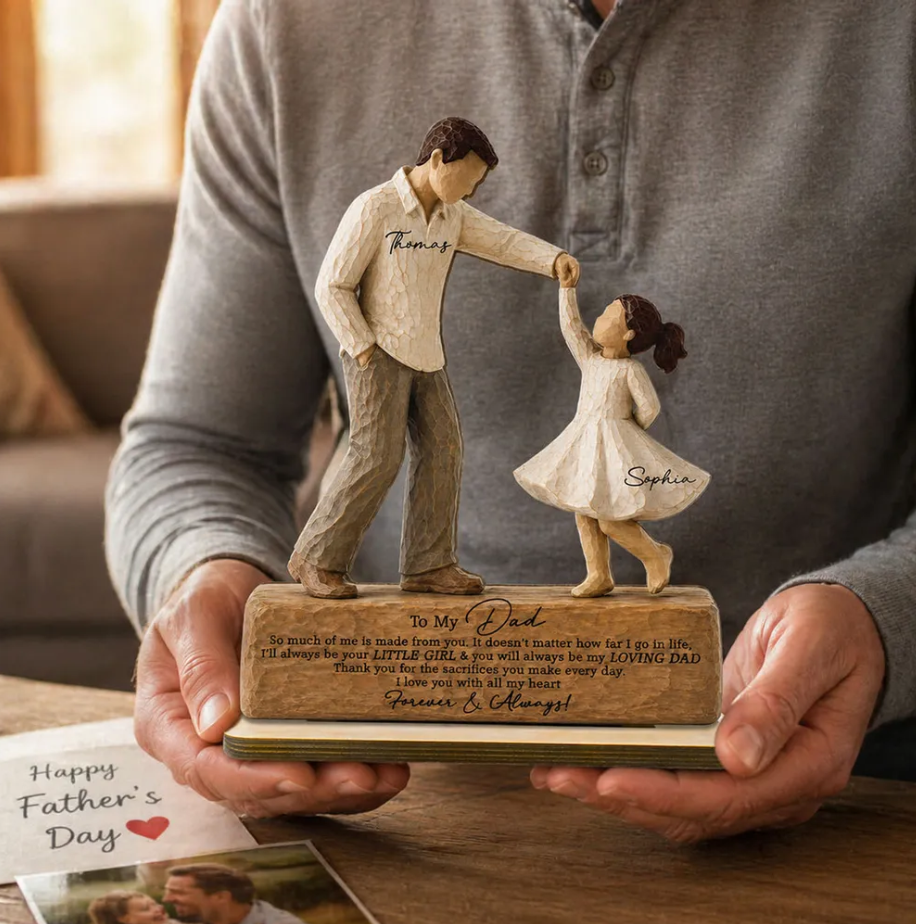 I Will Always Be Your Little Girl Father & Daughter Dancing - Personalized Wooden Plaque For Dad From Daughter