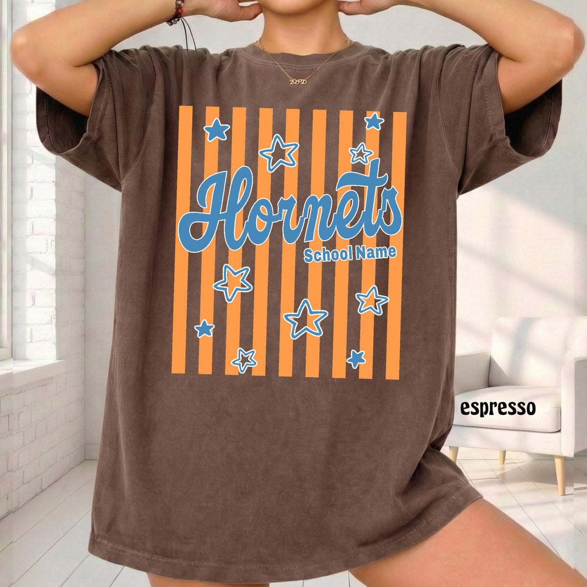 Comfort Colors Custom Mascot Team Shirts, Striped School Spirit Shirt, Game Day Mom Shirt, Back To School