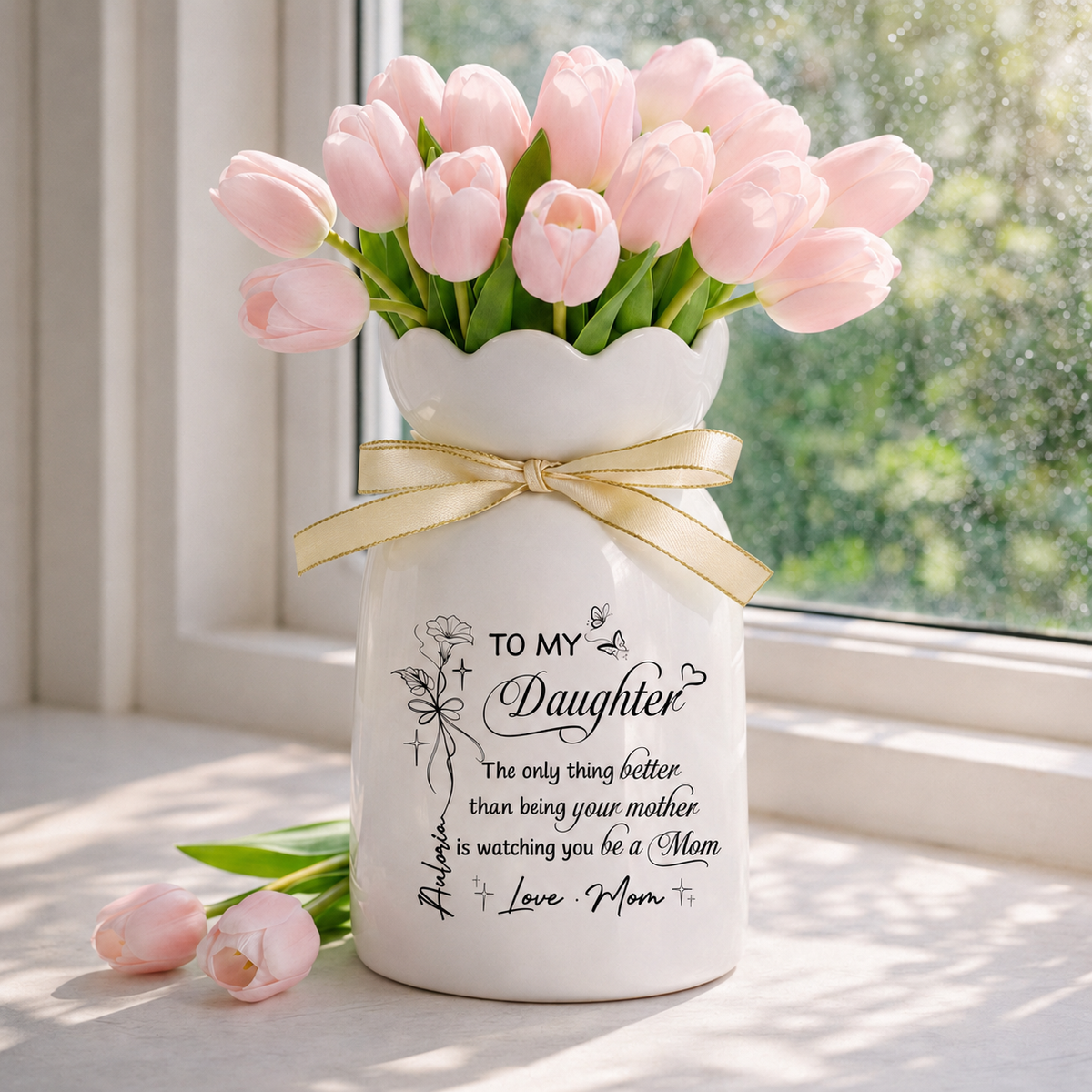 Mother Daughter Gift The Only Thing Better Than Being Your Mother, To My Daughter Flower Vase, Mothers Day Gift for Daughter, New Mom Gift