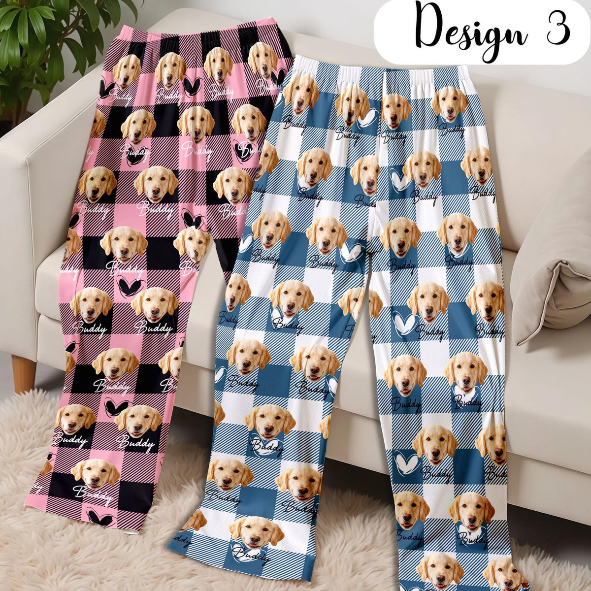 Personalized Face Plaid Pajama Pants: Custom Pet Photo Loungewear, Couple Matching Pants 11adcb2f-611f-4d3b-b1db-e89adacb2be1-il_1588xN.8618312483_l195.jpg