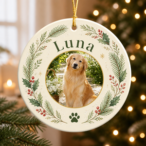 Custom Pet Photo + Name Wreath Ornament - Personalized Ornament 11b65ed0-984e-4668-9d57-8c87c6e3652e.png