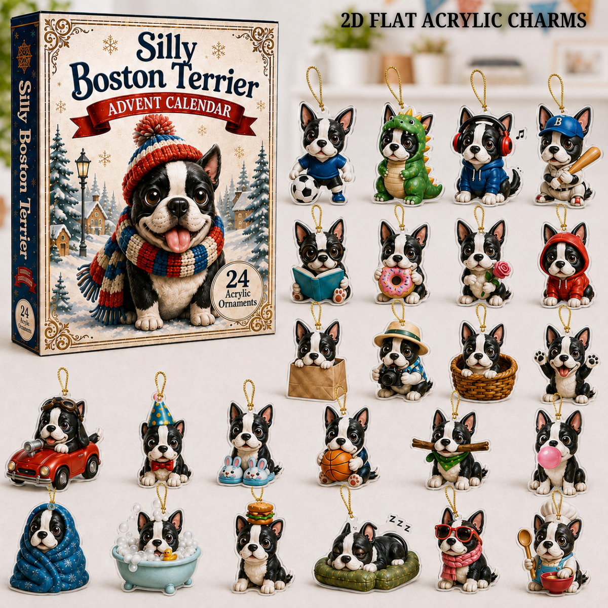 Silly Boston Terrier Advent Calendar 2026 - 24-Day Festive Countdown, Acrylic Charms Blind Box - Gift For Boston Terrier Lovers 11bb32f9-424d-4bb5-be92-1b4cdf0951f3-text.png