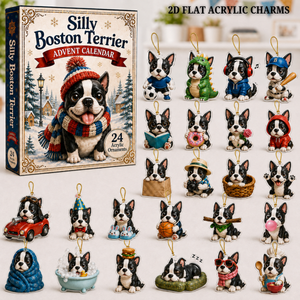 Silly Boston Terrier Advent Calendar 2026 - 24-Day Festive Countdown, Acrylic Charms Blind Box - Gift For Boston Terrier Lovers 11bb32f9-424d-4bb5-be92-1b4cdf0951f3-text.png