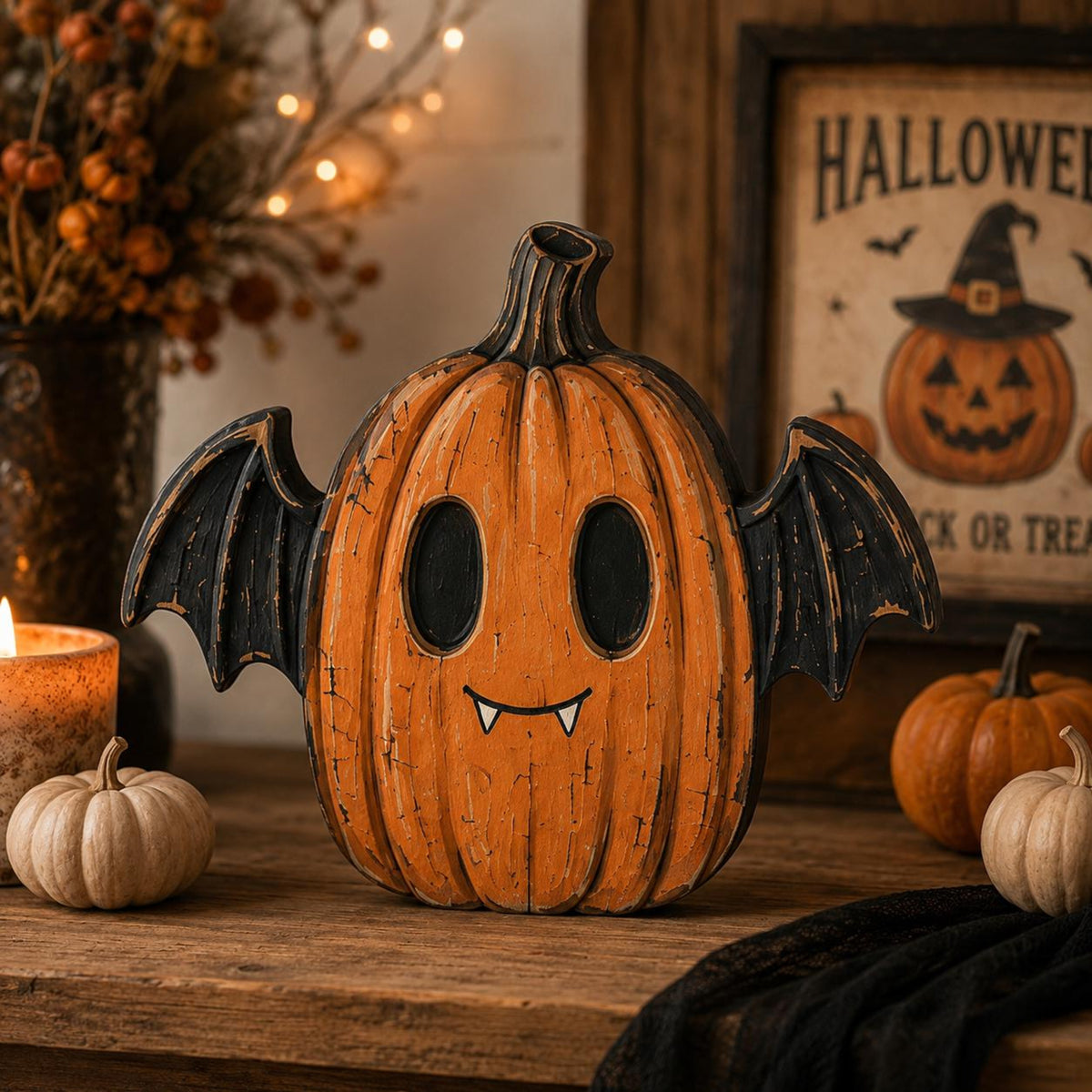 Rustic Halloween Wooden Shelf Sitters | Spooky Farmhouse Tiered Tray Decor | Whimsical Fall Mantel Display 11c3f815-7082-493d-94bb-9c5021bba8e0-5.jpg
