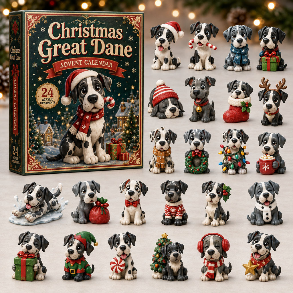 Christmas Great Dane Advent Calendar 2026 - 24-Day Festive Countdown, Acrylic Charms Blind Box - Gift For Great Dane Lovers 11c5c23e-82f5-49a7-8f93-45332b56144a-christmas-great-dane.jpg
