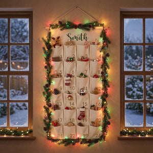 Personalized Fabric Advent Calendar, 24 Pocket Holiday Wall Decor (38"x20") 11ca8945-7612-457f-8122-0527923363bc-il_1588xN.8622402505_os3b.jpg
