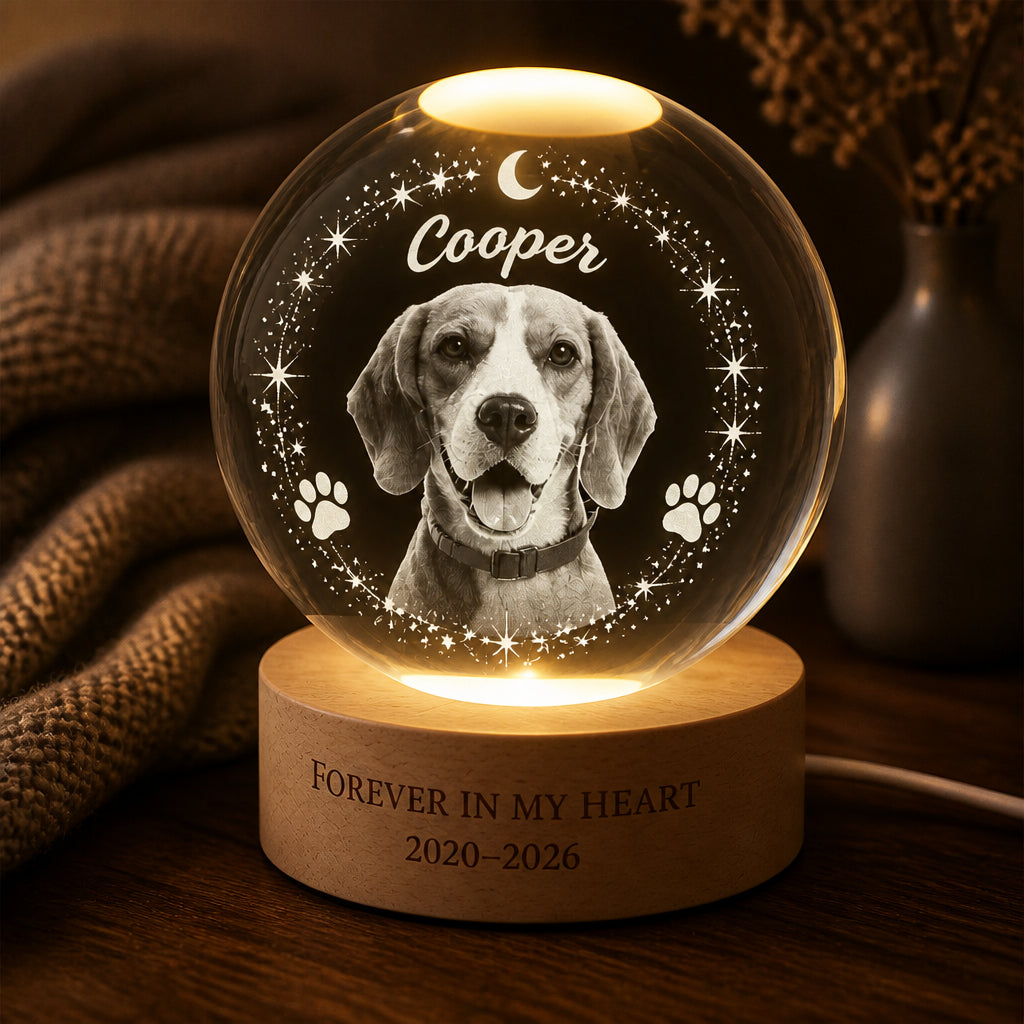 Pet Memorial Crystal Ball LED Light – Forever in My Heart (Photo + Name + Years) - Personalized Crystal Ball LED Night Light 11d87b88-6501-4a57-8cf1-c1da4d239389.jpg