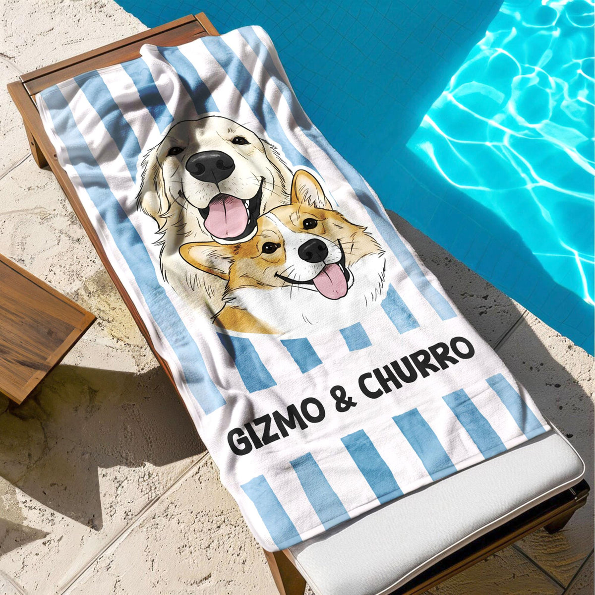 Custom Pet Photo Beach Towel, Personalized Dog & Cat Name Towel, Gift for Dog & Cat Lovers 11e2f07c-e64f-4f19-a2a6-ed8cc356e863-5.jpg