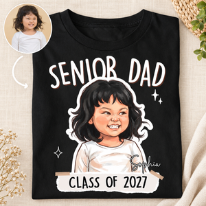 Personalized Senior Dad Shirt, Custom Graduate Photo T-Shirt with Name & Class of 2027, Proud Dad Graduation Gift, Senior Year Family Tee 11f53323-4f28-4b2b-90d6-7567908516bc-1.png