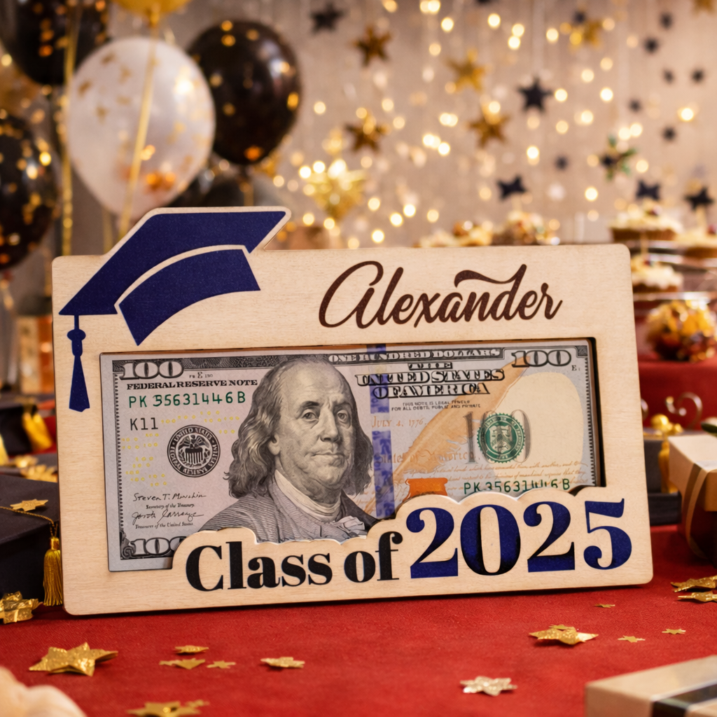 Graduation Money Holder Personalized, Graduation Gift, Class of 2025, High School Graduation, Gift for Graduates, High School Senior