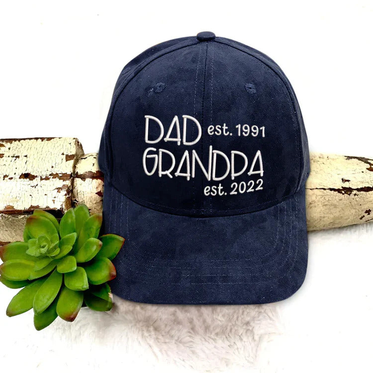 Dad Grandpa Est VT22120081, Custom Nickname Embroidered Cap