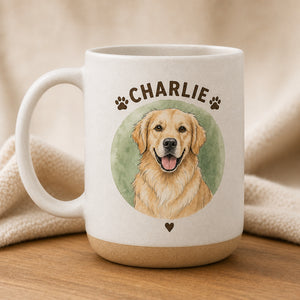 Custom Pet Portrait + Name Mug — Watercolor Circle Edition - Personalized Pottery Mug 1215ed61-0199-4480-932d-8343c3f25e69.jpg