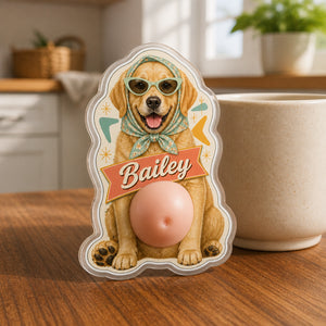 Custom Retro Pet Portrait Name Magnet - Personalized Acrylic Refrigerator Magnet - Soft Rubber Belly 12258e4a-4021-46b0-b7f5-2c0394ff48bc.jpg