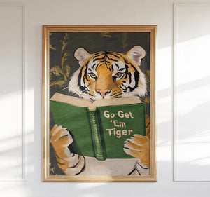 Motivational Tiger Reading Print: Humorous Bookworm Wall Art for Library, Office, or Study Decor 124f619e-9edd-44cb-ad67-e4030d690f1b-gfgfh-4-.webp