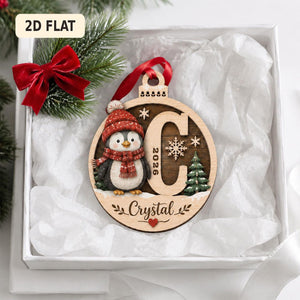 Personalized Initial Christmas Ornament 2026, Custom Penguin Wooden Monogram Ornament, Name Keepsake, Christmas Gift for Kids & Family 12568dc2-90c4-4241-a708-5aa48918fced-il_1588xN.8419564529_poy6.jpg