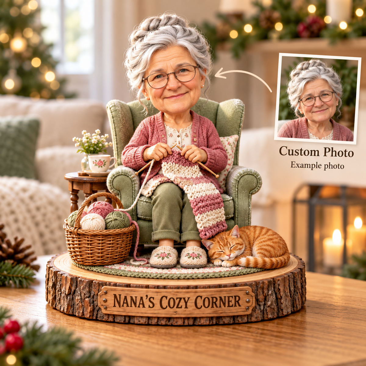 Nana’s Cozy Corner Knitting Keepsake – Gift for Grandma Who Loves Knitting, Mother’s Day, Birthday & Christmas 125eee59-f3a0-4ded-b261-c503c875ba2b-Personalized-Nana-s-Cozy-Corner-Keepsake-1.png