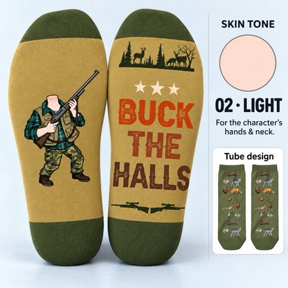 Hunting Socks Funny Gift For Dad Grandpa Husband - Personalized Socks, Gift For Hims, Dad, Brother, Husband 126f6312-072f-4016-b8b4-c1bce461571d-M-u-02-t-ng-da-s-ng-2.png