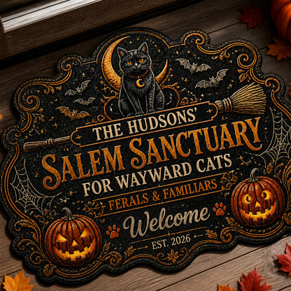 Personalized Salem Sanctuary Cat Doormat - Personalized Custom Shape Doormat (ZB) 12757855-db0d-4ad7-91bd-8d763bf479ea.jpg