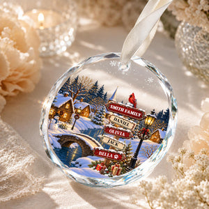 Personalized Family Christmas Ornament, Custom Member with Pet Names Ornament, Family Christmas Keepsake, Snowy Village Holiday Gift 2026 129ef170-3da5-4f73-8e04-755085cd7765-3.jpg