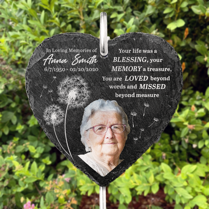 You Are Loved And Missed Beyond Measure Memorial Photo - Personalized Garden Stake - Memorial Gift