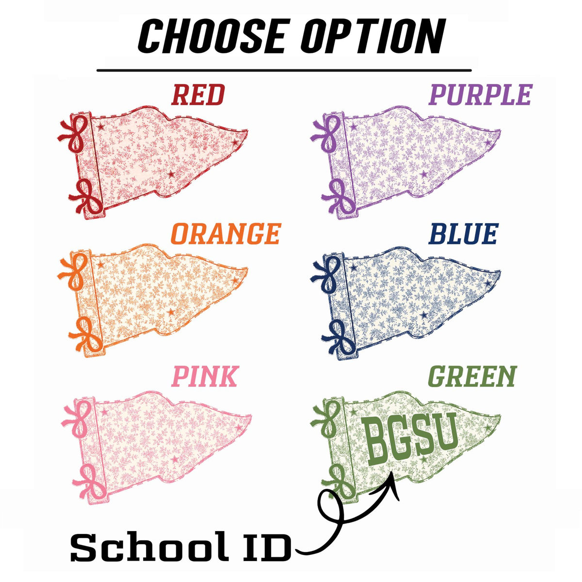 Personalized College Pillow, Custom Name Dorm Decor, Preppy Pennant Pillow, Floral Bow Pillow, Graduation Gift, College Bound Gift