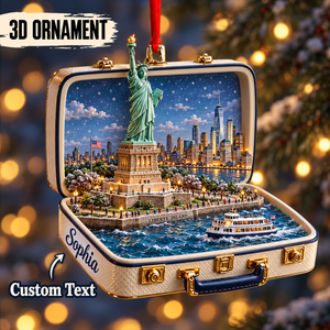 Personalized 3D Statue of Liberty Suitcase Christmas Ornament – New York USA Travel Souvenir & Gift for New York Lovers 12c14afc-12ed-4e4e-be6d-5b4809d278ff-Personalized-Statue-of-Liberty-Suitcase-Ornament.png