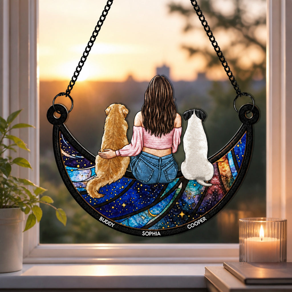Custom Stargazing Pet Family Suncatcher – Photo Illustration - Personalized Suncatcher Stained Glass 12d6dad4-46e7-4bcf-b828-c24732445ac0.jpg