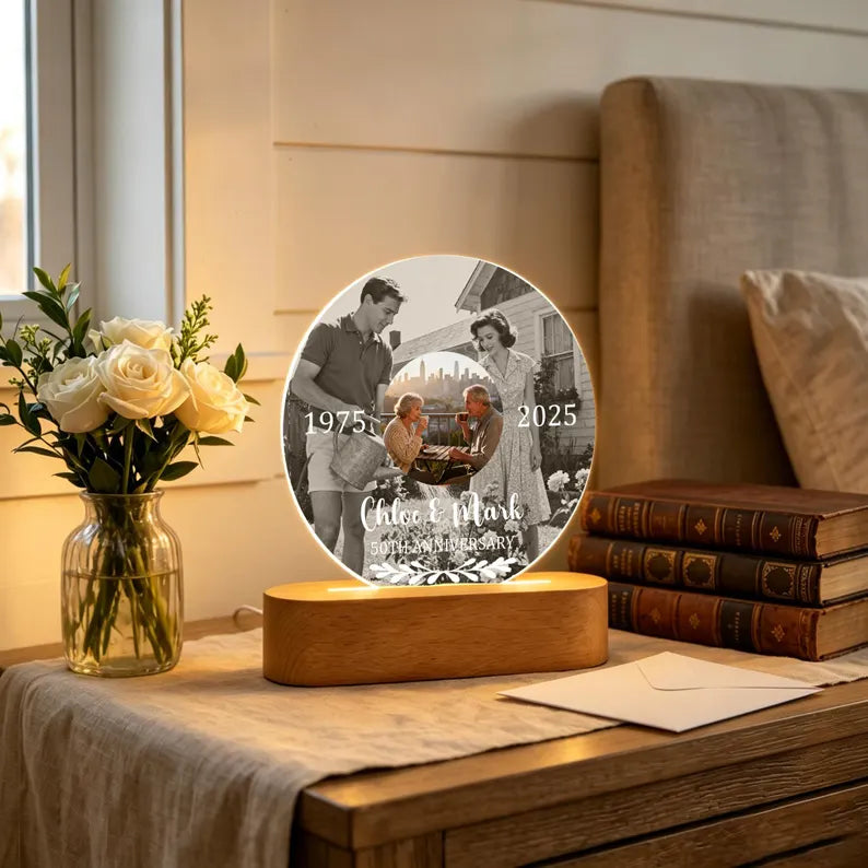 Personalized Then and Now Photo Night Light, 50th Anniversary Gift, Golden Wedding Keepsake, Anniversary Gift for Parents, Grandparents Gift 12f0e68b-73ff-46c7-a51a-4e957eaaab85-fffg-5-.webp