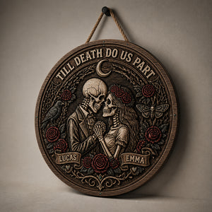 Till Death Do Us Part Personalized Skeleton Couple Wood Sign - Personalized Wood Sign 130112a6-97a1-4803-be0e-b36e9e739461.jpg