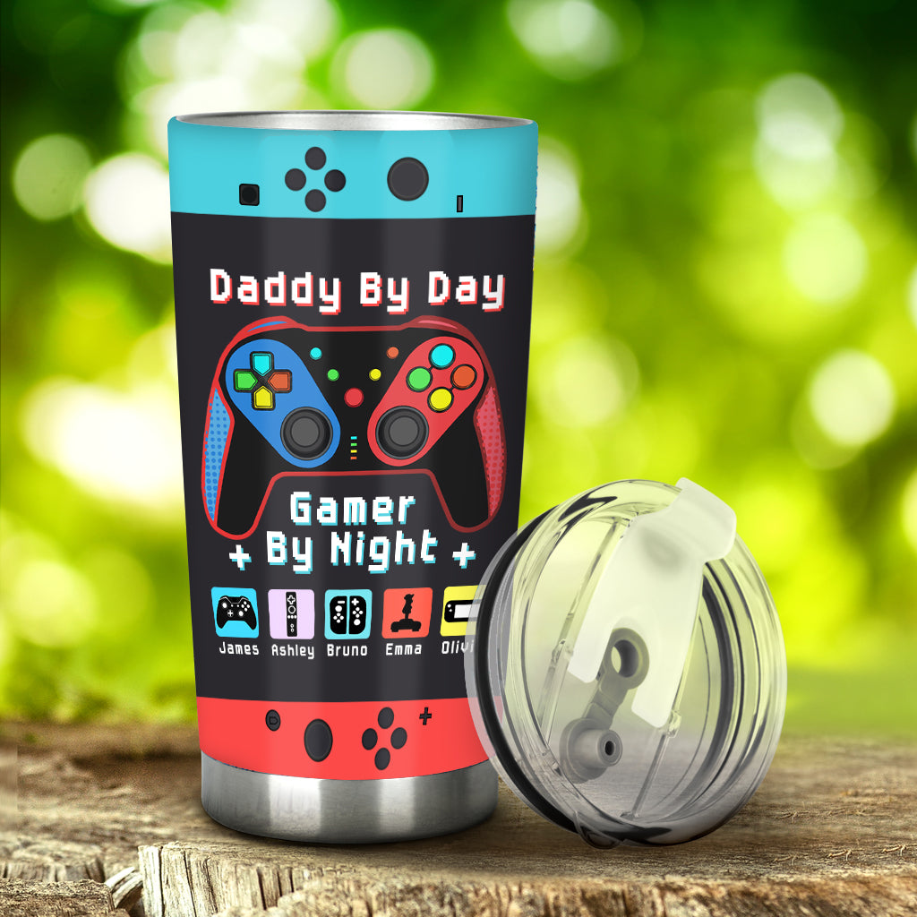 Gamer Dad Like A Regular Dad But Way Cooler - Video Game gift for dad, Gamer - Personalized Tumbler