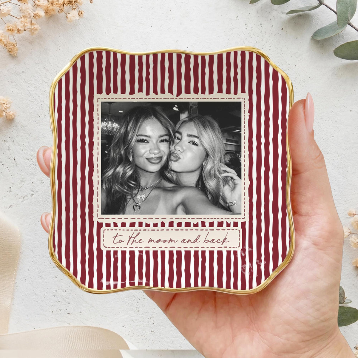 Custom Bestie Photo Jewelry Dish: Ceramic Trinket Tray for Best Friend, Bestie Striped Ring Dish, Birthday Gifts For Bestie 131aef47-ce7a-41e6-90ac-f707d21fbb5e-1.jpg