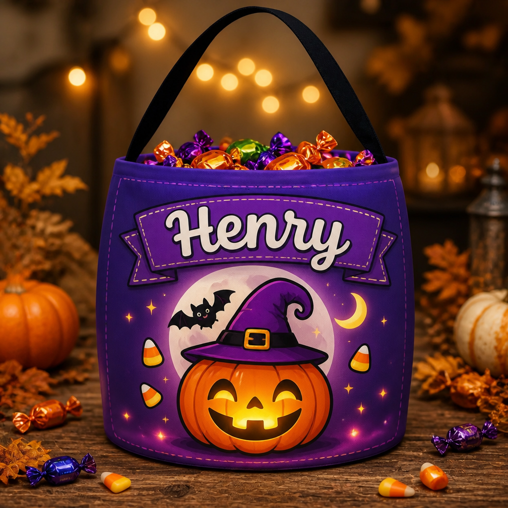 Personalized Halloween Trick-or-Treat Fabric Bag — Name + Cute Pumpkin & Bat - Personalized Halloween Fabric Basket 13232771-f129-4bec-85da-dc7a27869c9a.png
