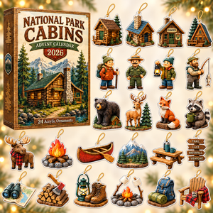National Park Cabins Advent Calendar 2026 - 24-Day Festive Countdown, Acrylic Charms Blind Box - Gift For Family & Friends 13284489-3691-41f3-afd4-e40e7b7d5b58-cabin-box-charms.png