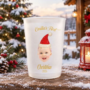 Custom Photo Baby's First Christmas Personalized Cups, Unique Cups For Party 133e876d-6854-433d-ba4b-1eacdc827e51-k3.png