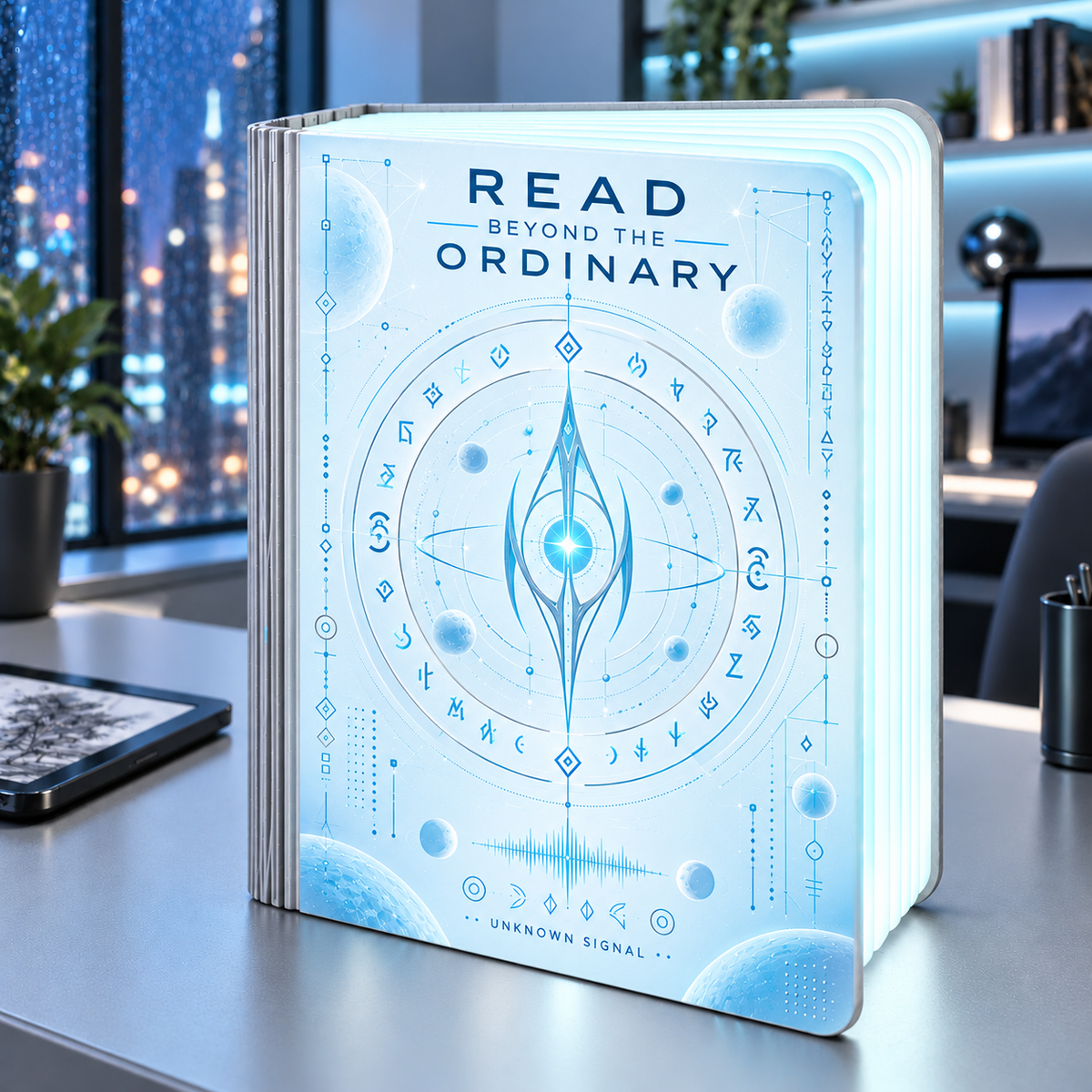 Alien Code Folding Book Lamp – Ice Blue Sci-Fi Design, Gift for Book Lovers 134971b9-ec3f-40a1-ae09-a461a9b90f72--n-s-ch-xanh-b-ng-m-v-tr-.png