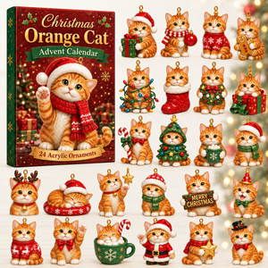 Christmas Orange Cat Advent Calendar 2026 - 24-Day Festive Countdown, Acrylic Charms Blind Box - Gift For Cat Lovers 1370d03e-2831-4b0e-a73a-9706b00dcbe2-orange-cat-box-charms.png