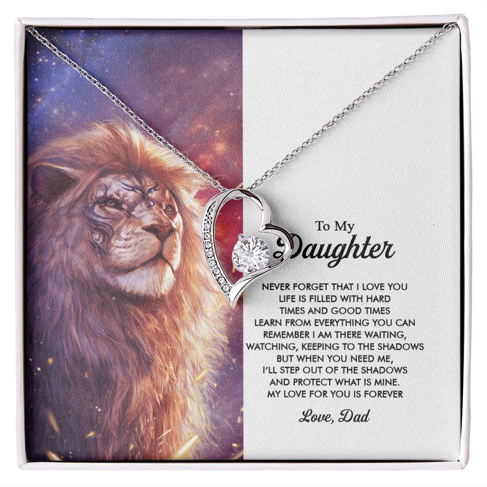 To My Daughter My Love For You Is Forever, Necklace With Message Card, For Daughter, For Daughter, From Dad To Daughter 1396.jpg