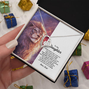 To My Daughter My Love For You Is Forever, Necklace With Message Card, For Daughter, For Daughter, From Dad To Daughter 1397.jpg