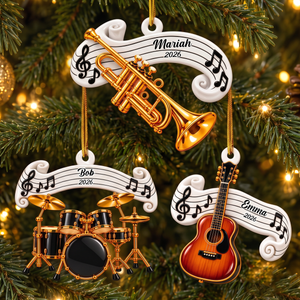 Classic Music Instrument Gift For Band Student, Music Teacher - Personalized Real 3D Ornament 1397af68-bb00-4ce9-a65e-721f491120d9-4.png