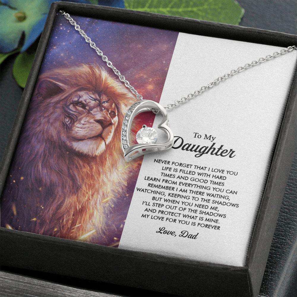 To My Daughter My Love For You Is Forever, Necklace With Message Card, For Daughter, For Daughter, From Dad To Daughter 1398.jpg