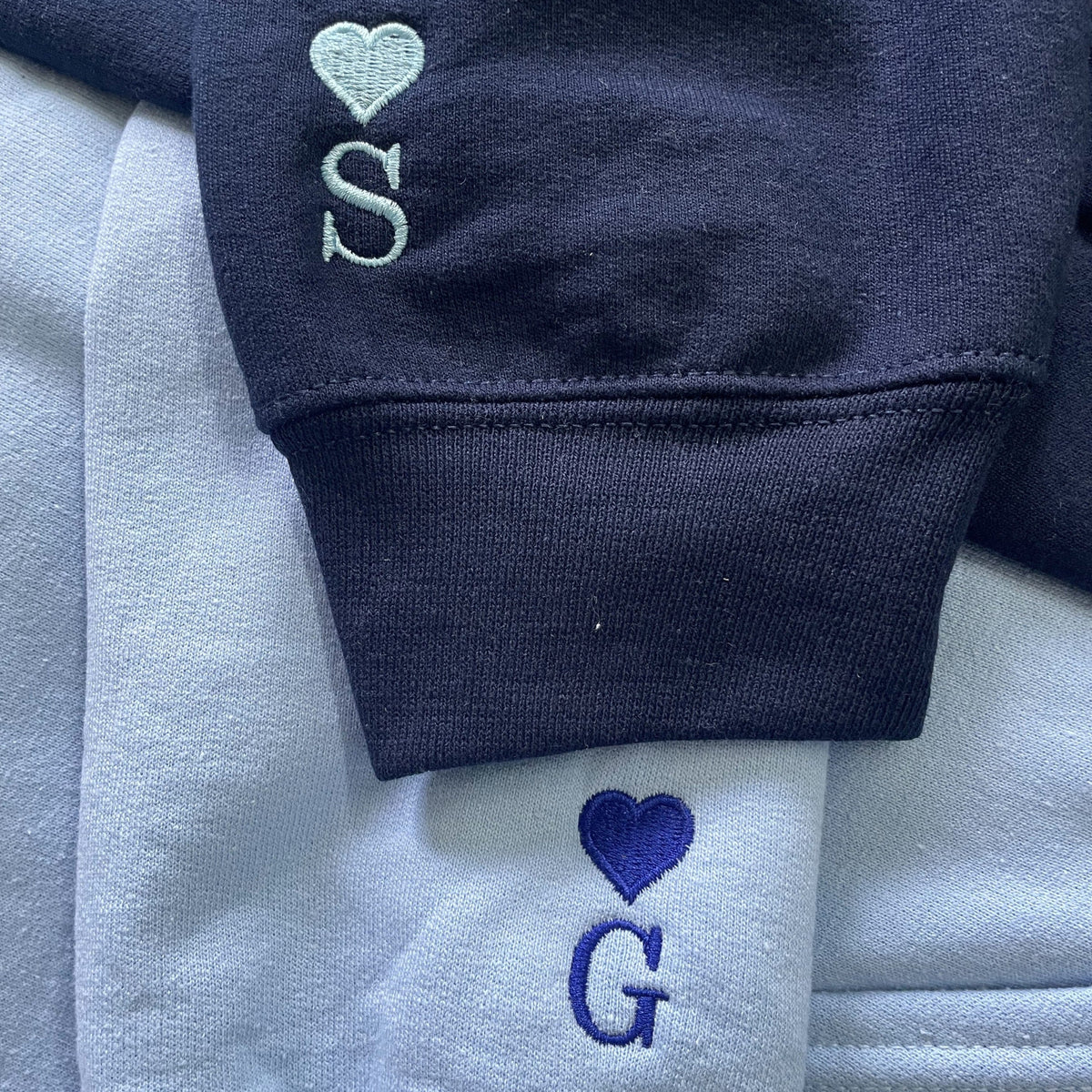 King and Queen Hoodie or Sweatshirt Embroidered, Personalized His Her Gift for Valentine's Day