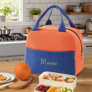Personalized Lunch Bag With Name Embroidery, Custom Name Lunchbox Bag, Back to School Bag, Personalized Kid Lunchbag, School Lunch Bag