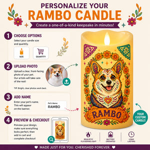 Day of the Dead Pet Photo Candle – Custom Portrait Flameless LED - Personalized Custom Led Flameless Candle 13a53550-085b-498c-b5d0-48056723075b.jpg