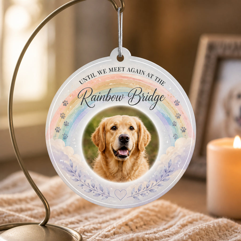 Rainbow Bridge Pet Memorial Photo Ornament - Personalized Aluminum Ornament 13aa2052-ab97-43e7-8ebb-3d0b725b82f5.jpg