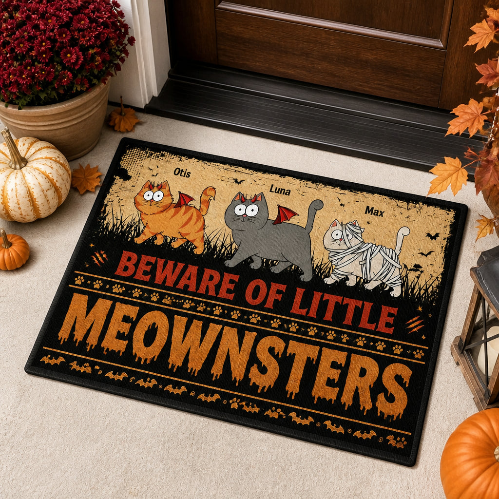 Beware of Little Meownsters - Custom Pet Cartoon Doormat - Personalized Doormat 13c4f0c5-a25f-433f-8998-b66e2772b172.jpg