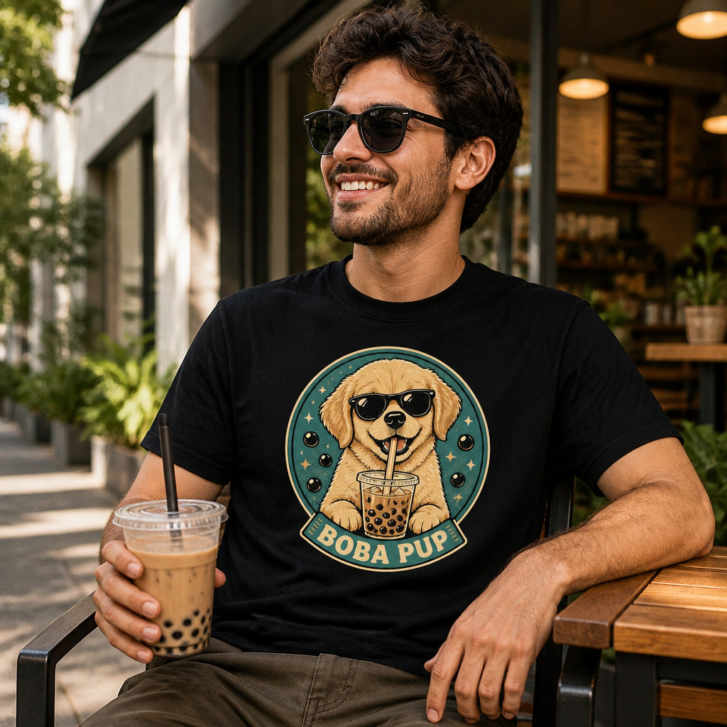 Cool Boba Pup Graphic Tee - T-shirt 13d14c3f-2d8c-42c6-a8c5-c8893a514b37.jpg