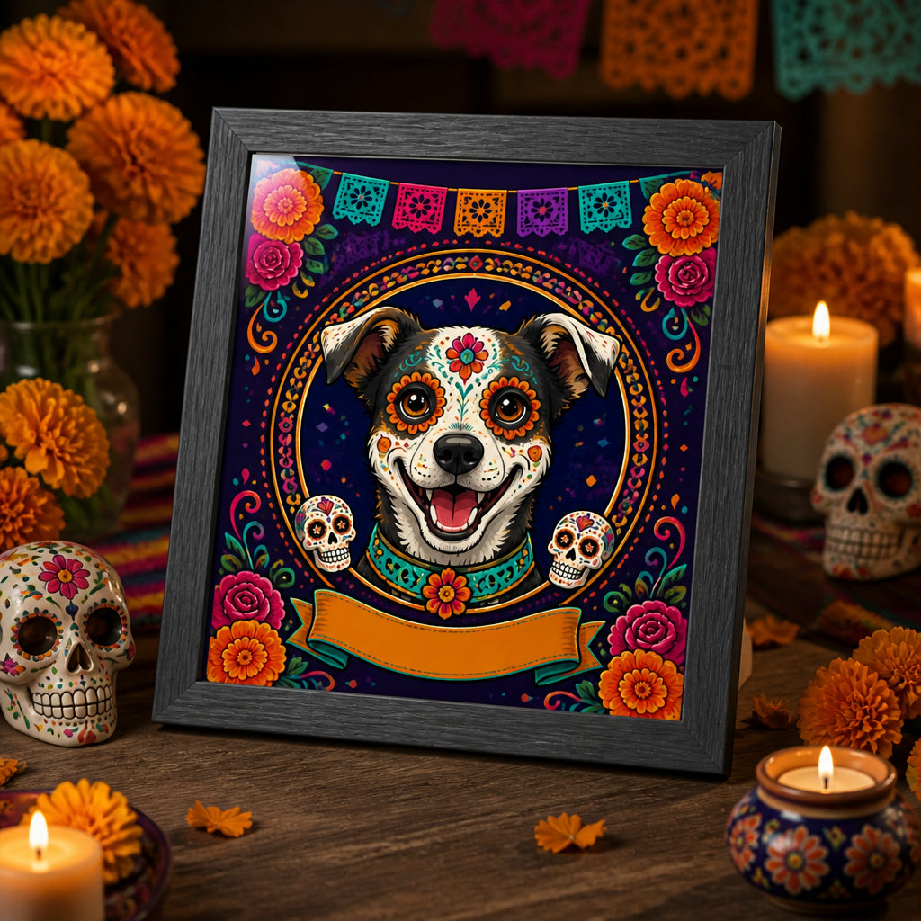 Custom Día de los Muertos Pet Portrait Picture Frame - Personalized Picture Frame 13e3e5a3-b203-4bee-a0cb-bd0fd667aaac.jpg