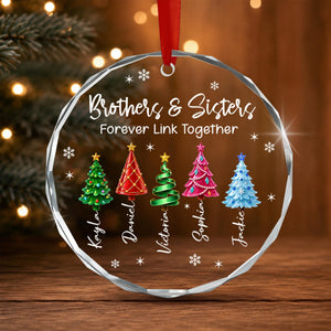 Personalized Brother & Sisters Siblings Christmas Tree Circle Glass Ornament 13e952fb-83b4-4c3d-b4d2-3549ebdde417-6.jpg
